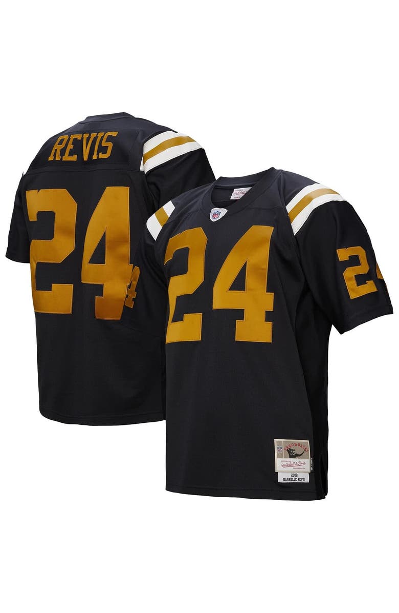 Mitchell & Ness Men's Mitchell & Ness Darrelle Revis Navy New York Jets 2008 Legacy Replica Jersey, Main, color, 