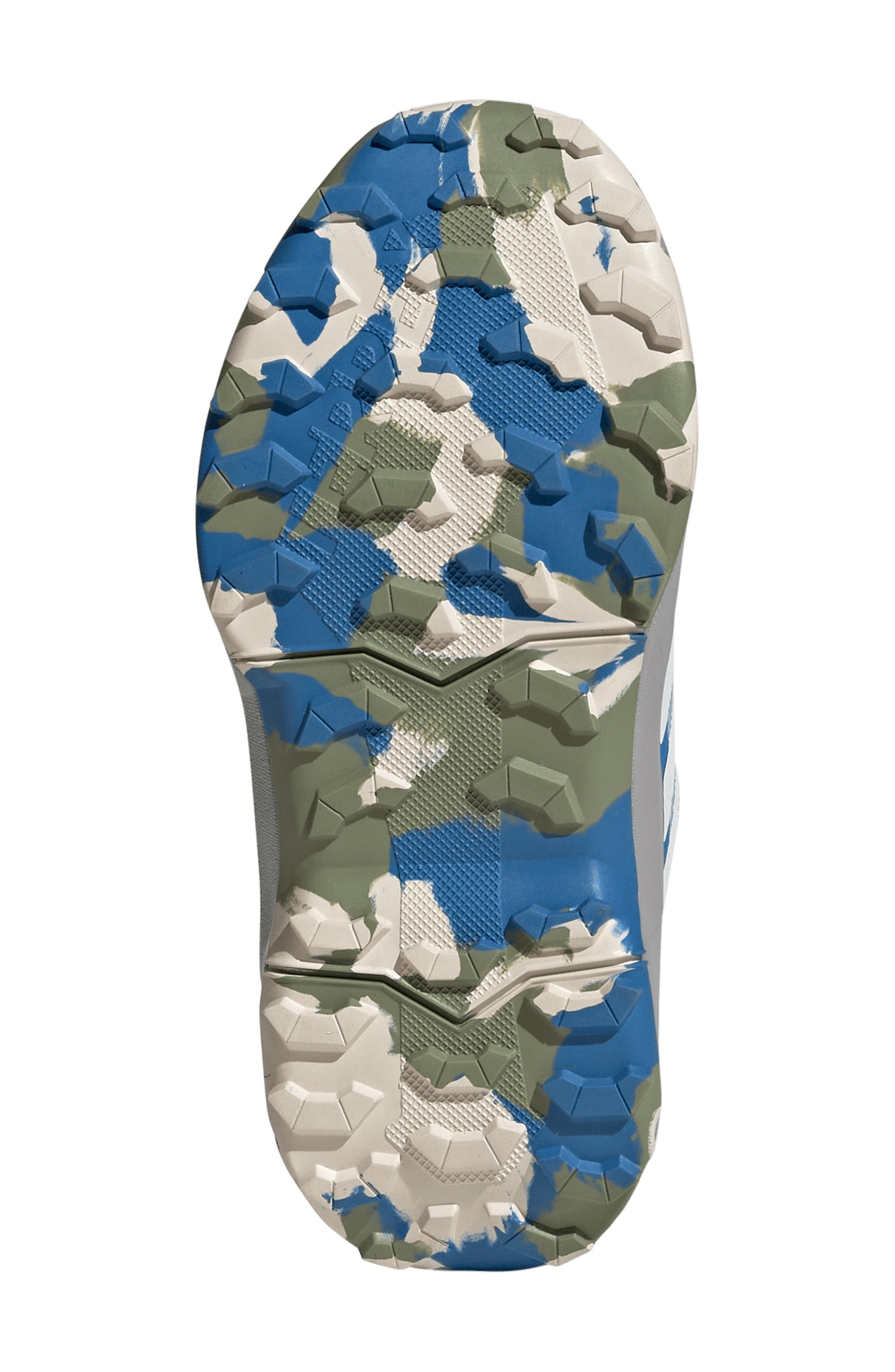 adidas Kids' Terrex Ax4r Mid Hiking Shoe, Alternate, color, Blue/ White/ Grey