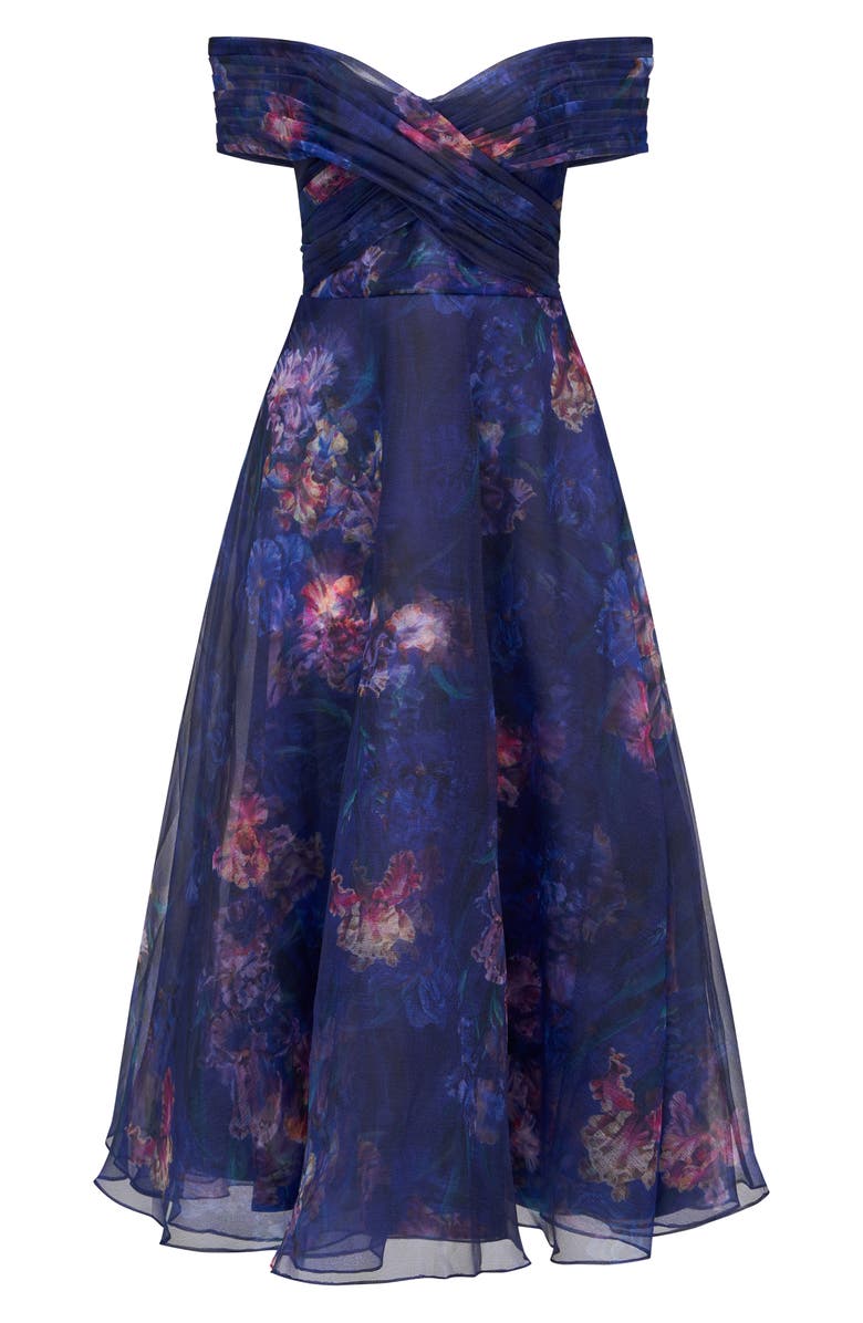 Theia Desiree Off the Shoulder Cocktail Dress, Alternate, color,