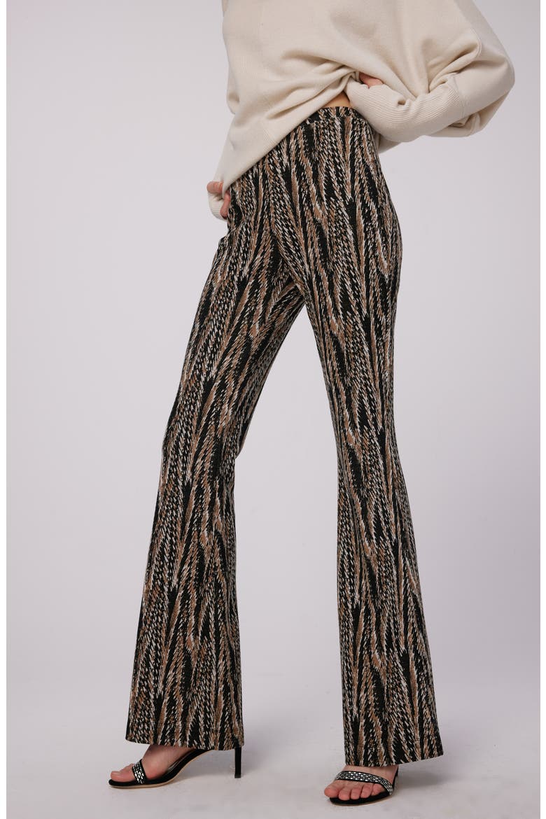 Burano Abstract Print Pants, Alternate, color, FEATHER BOA SM