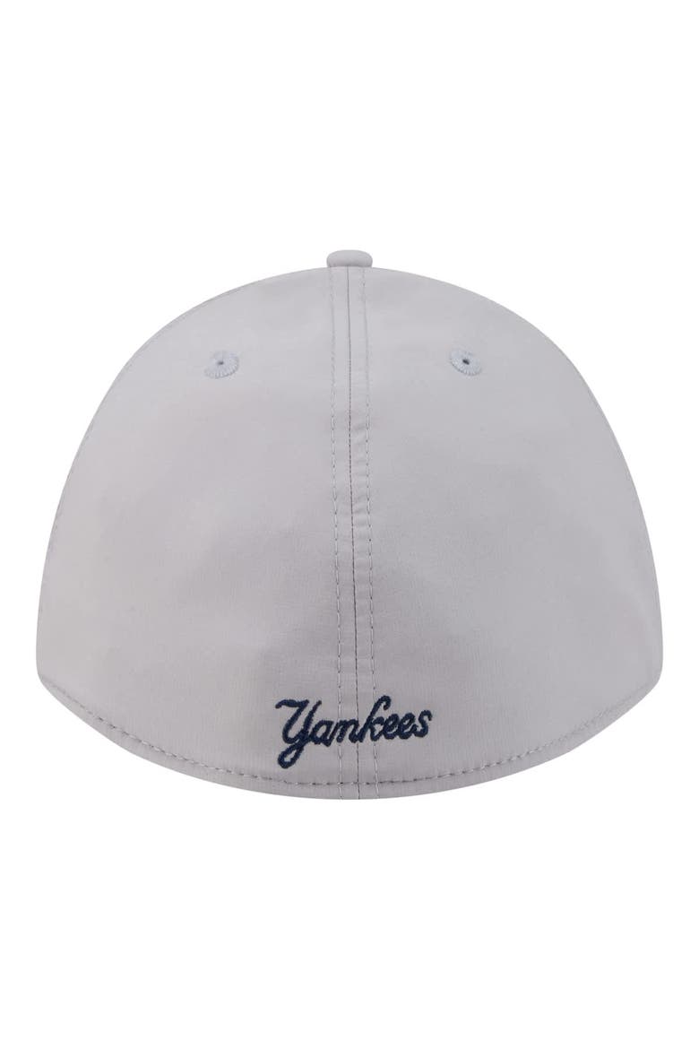 Men's New Era Gray New York Yankees Patch 39THIRTY A-Frame M-Crown Perforated Flex Hat, Alternate, color, Gray