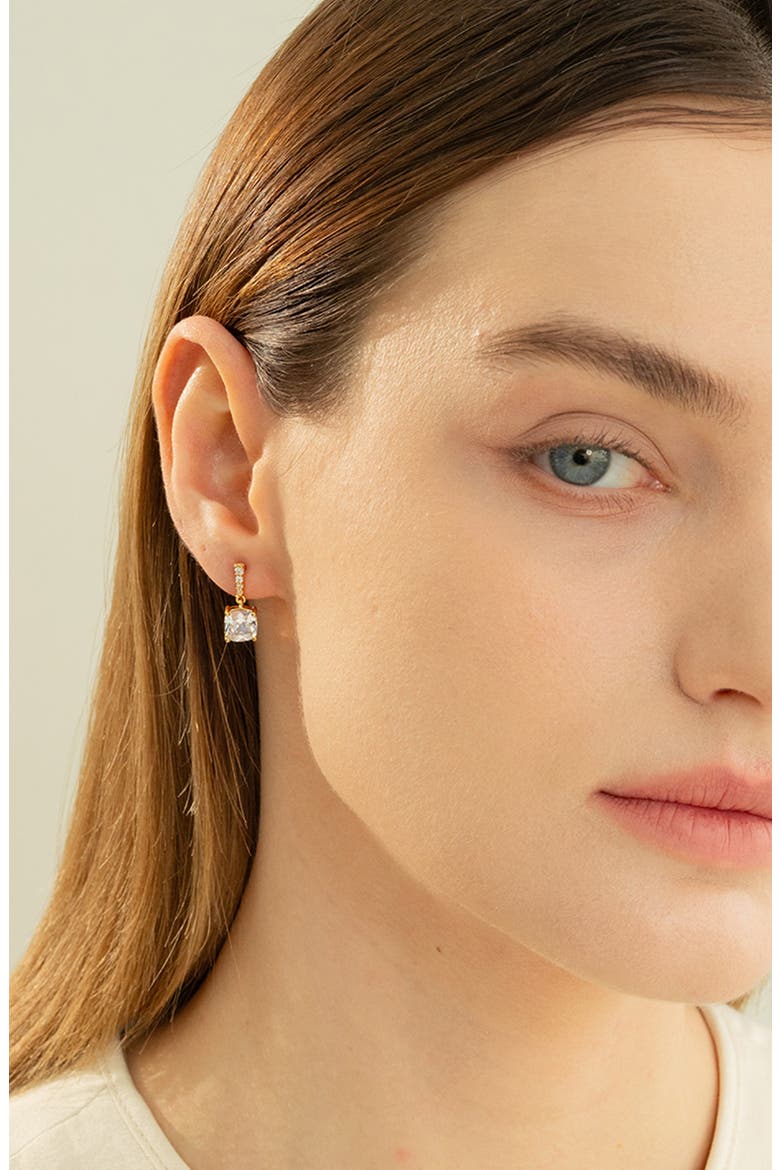 14k Gold Plated Audrey Earrings Vintage-Inspired Style, Alternate, color, Gold