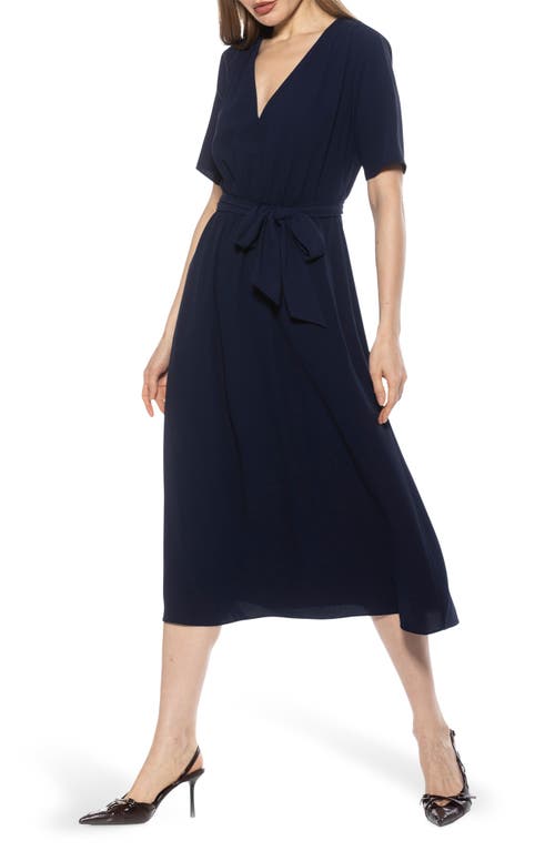 Alexia Admor Larisa A-line Dress In Navy