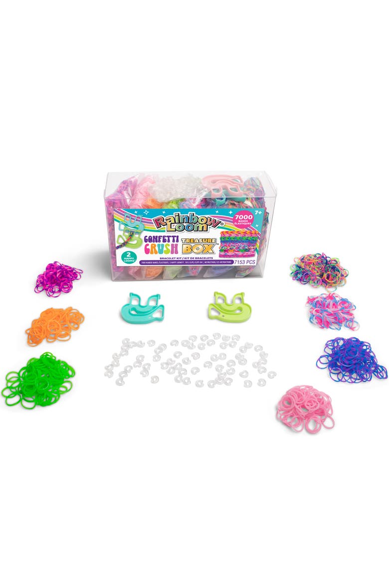 Confetti Crush Treasure Box 7000 Bands, DIY Kit, Kids 7+, Alternate, color, Multicolored