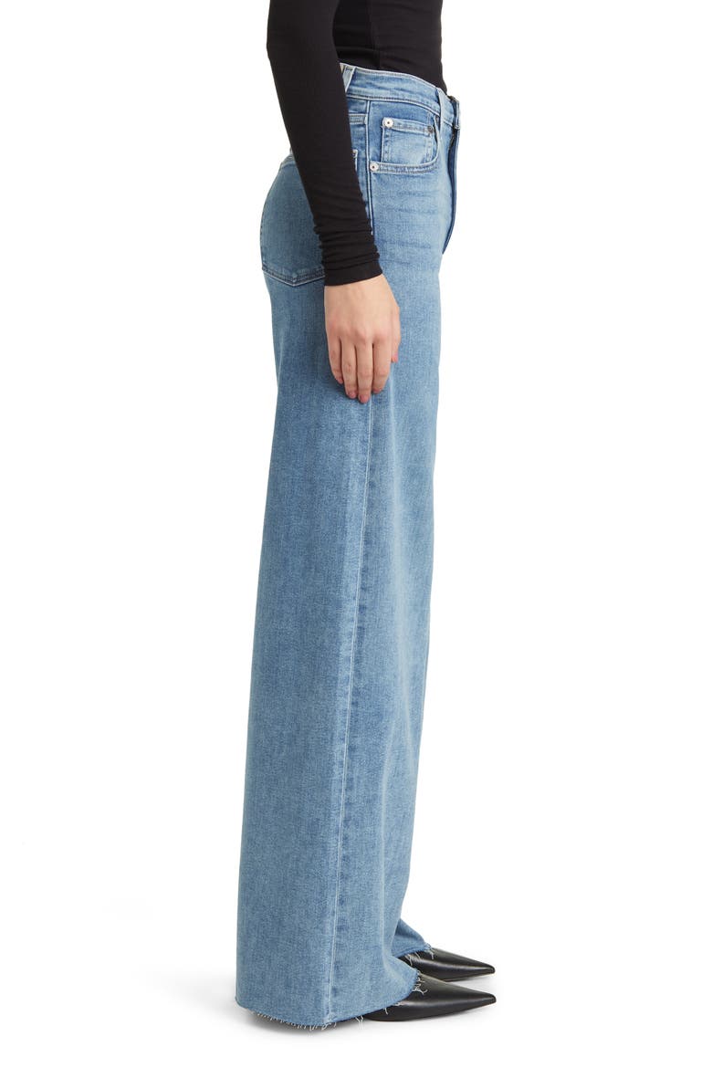 Flexi Sofie Full Length High Rise Wide Leg Jeans, Alternate, color, WHITNEY