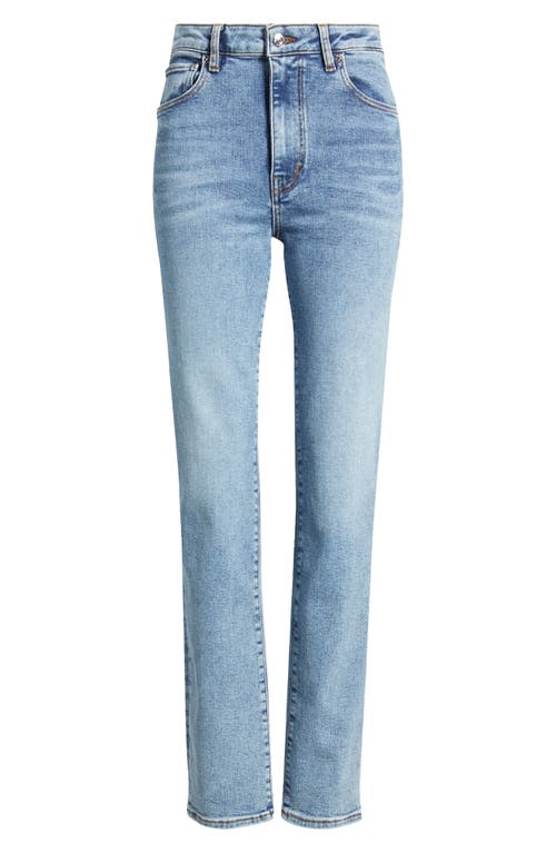Frame The Pencil High Waist Slim Straight Leg Jeans In Crave