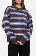 Blu Pepper Stripe Crew Sweater