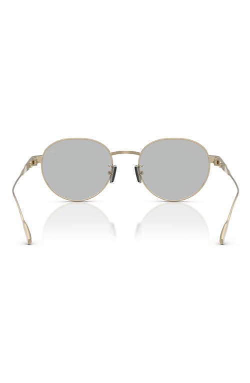 Moncler Subtila Round Frame Sunglasses In Gray
