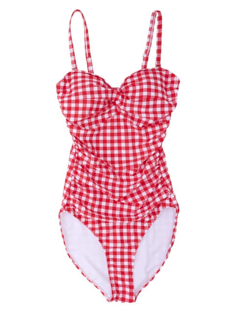 UPF50+ Sun Protected Women's Convertible Bandeau One Piece Swimsuit