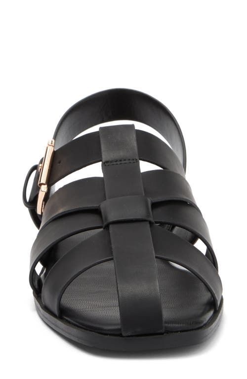Shop Mia Elara Fisherman Sandal In Black