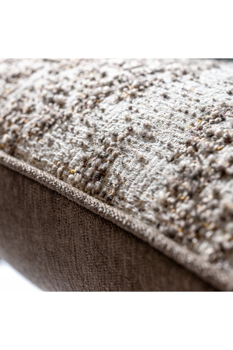 Forma Textured Boucle Indoor & Outdoor Woven Accent Pillow & Insert, Alternate, color, Travertine