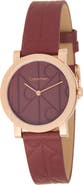 Calvin Klein CK Monogram Leather Strap Watch