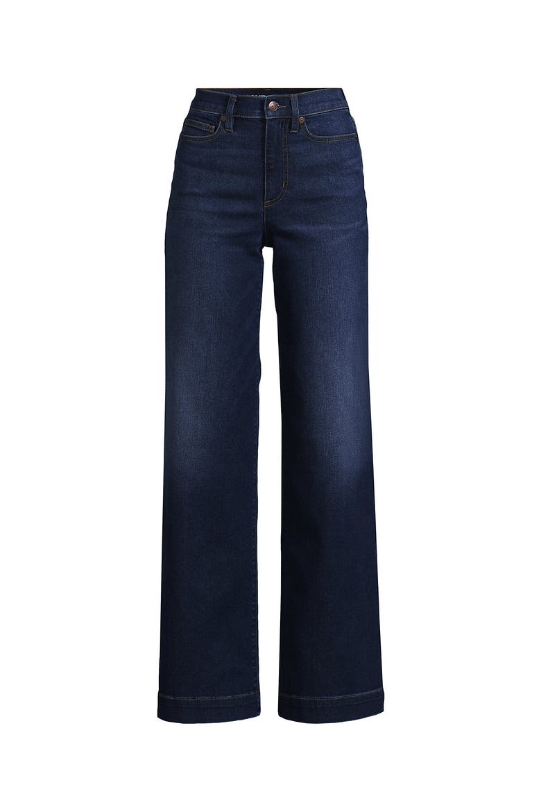 High Rise Wide Leg Denim Jeans, Alternate, color, Royal Indigo