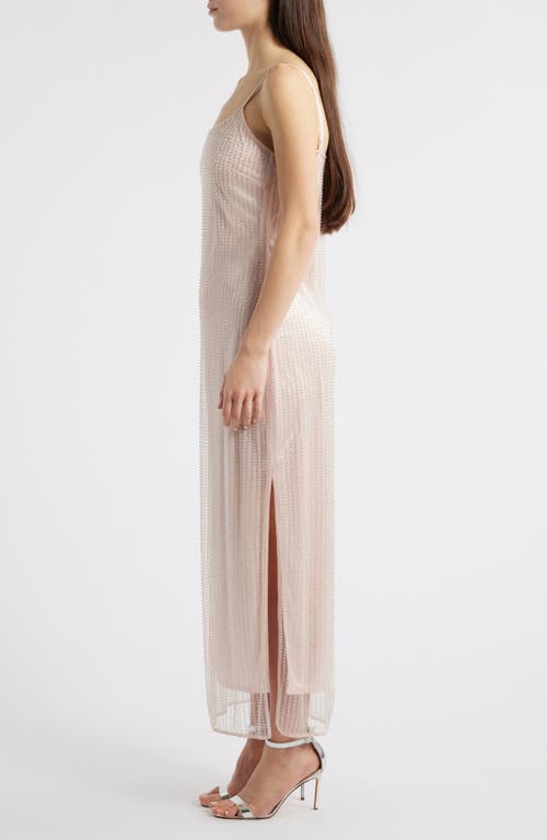 Shop Wayf Helena Beaded Cocktail Dress In Pink