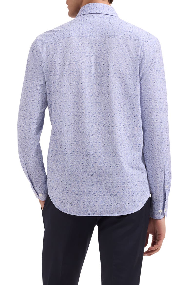 James OoohCotton® Abstract Print Twill Button-Up Shirt, Alternate, color, LILAC