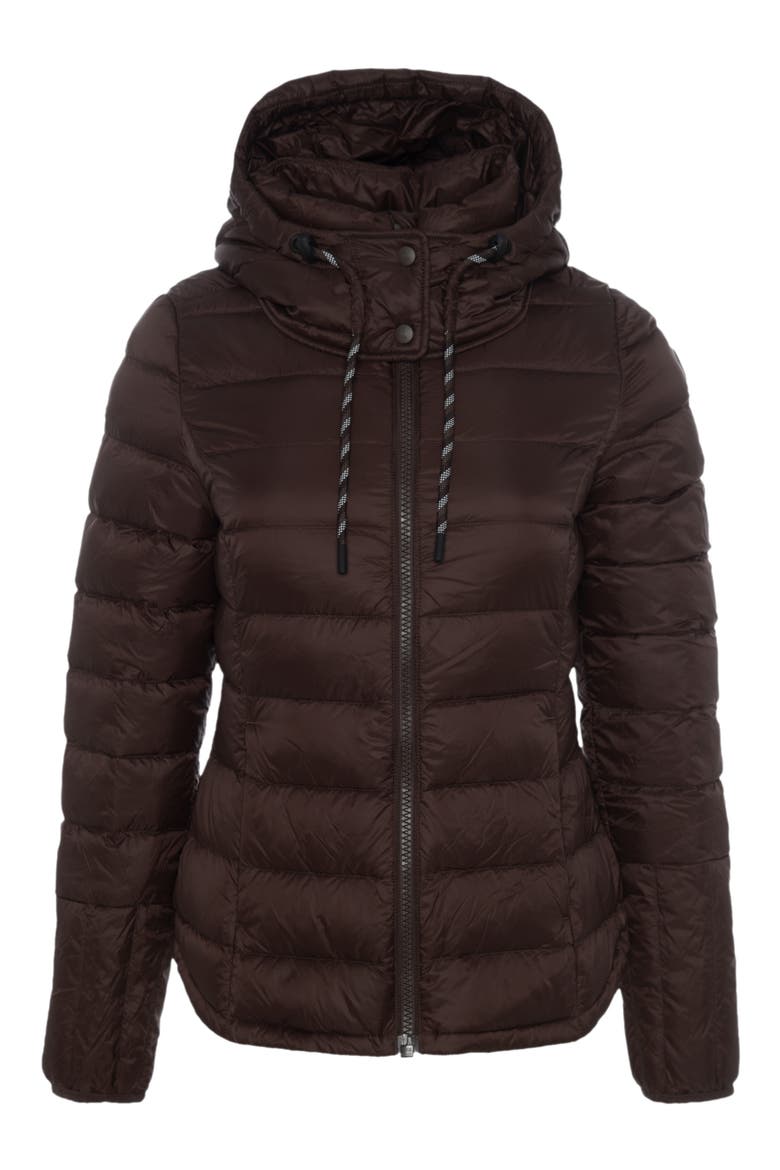 Emeline Water Repellent 550 Fill Power Down Jacket, Alternate, color, JAVA