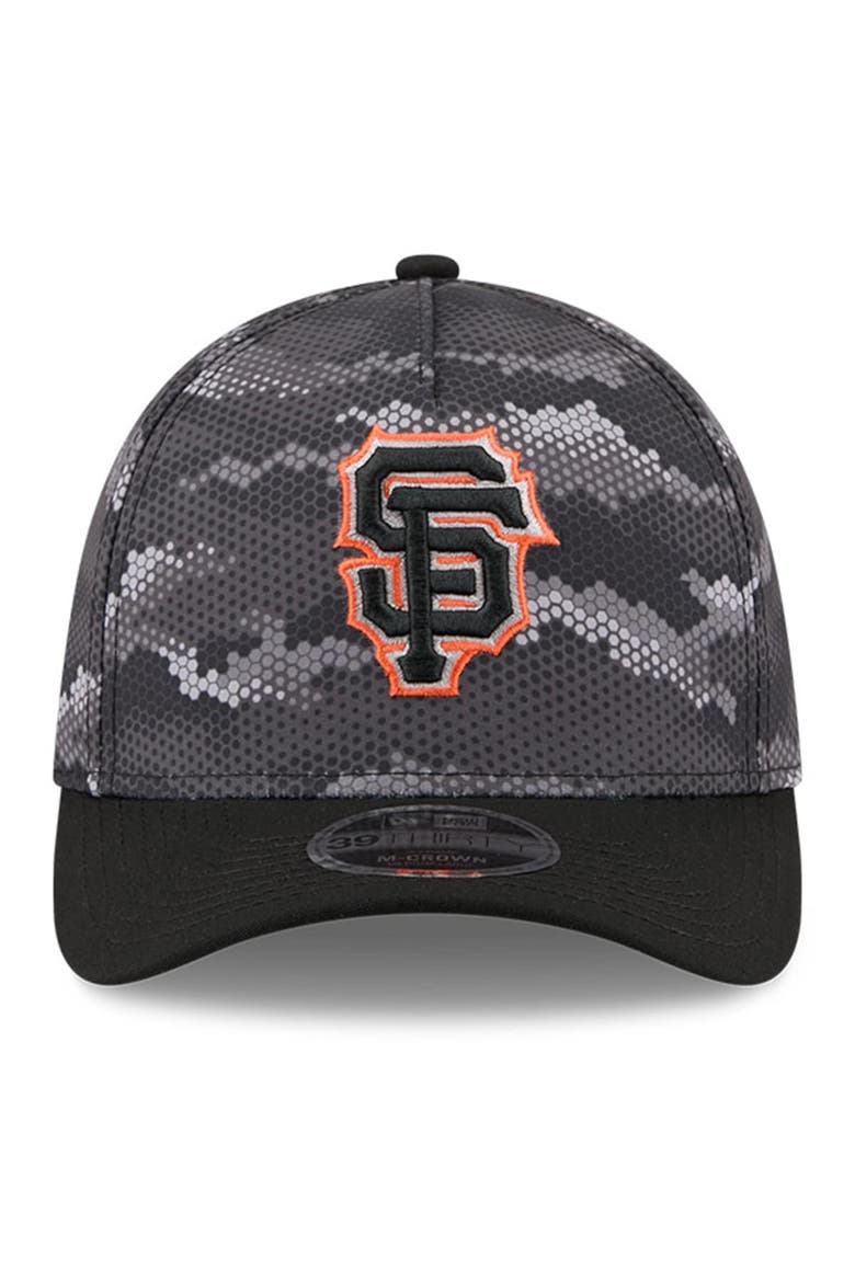 Men's New Era Black San Francisco Giants Camo 39THIRTY A-Frame Flex Hat, Alternate, color, Black