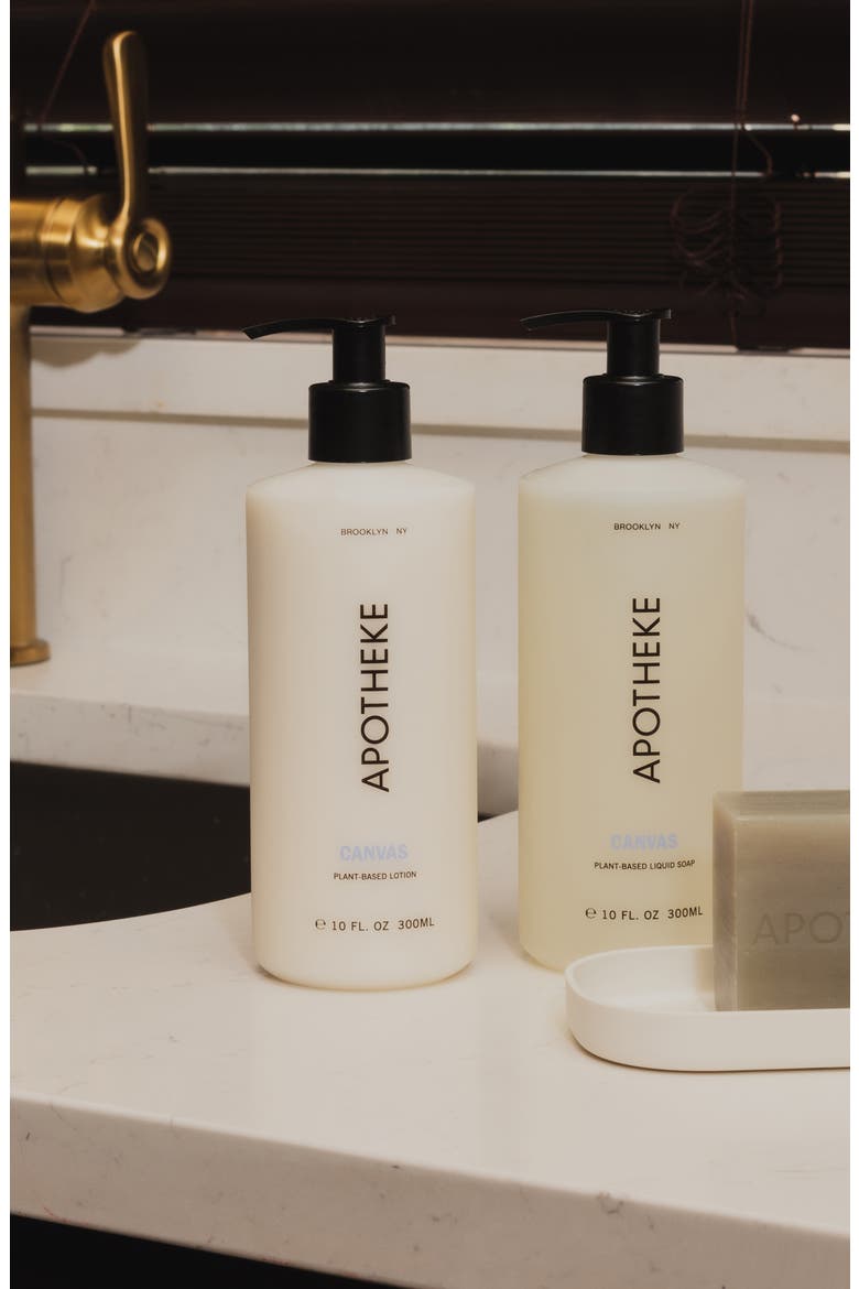 Canvas Liquid Soap & Lotion Set, Alternate, color, WHITE