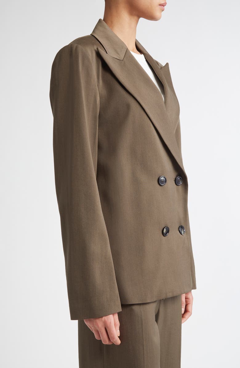 TEURN STUDIOS Virgin Wool Double Breasted Blazer, Alternate, color, 