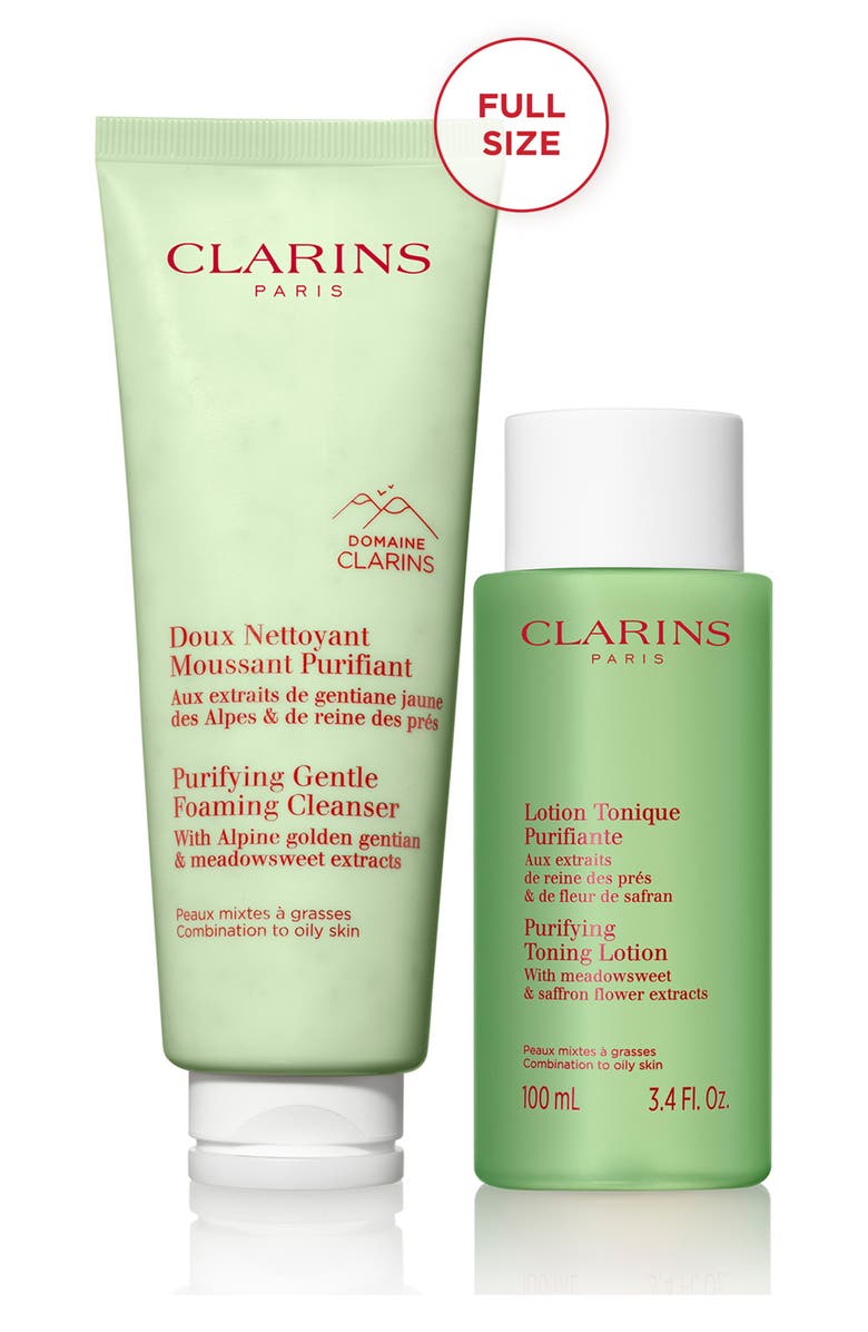 Clarins Purifying Cleansing Skincare Set (Limited Edition) $46 Value, Alternate, color, 