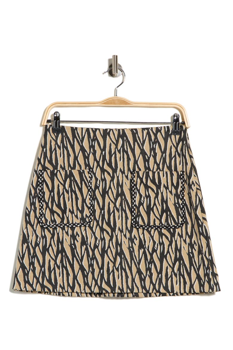 Melina Miniskirt, Main, color, SHADOW TWIG SMALL WARM SAND