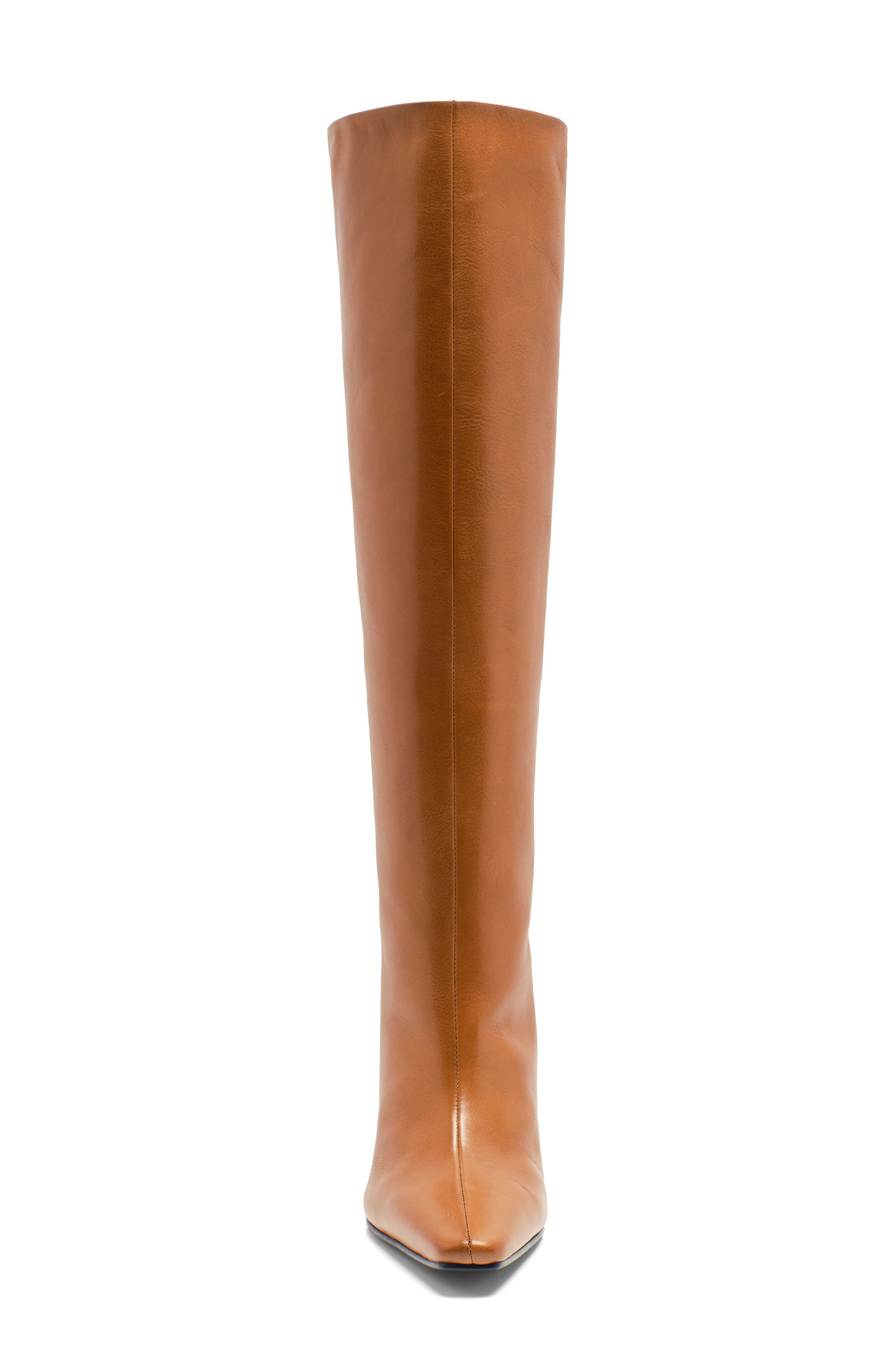 Free People Date Night Knee High Boot, Alternate, color, Tan Leather