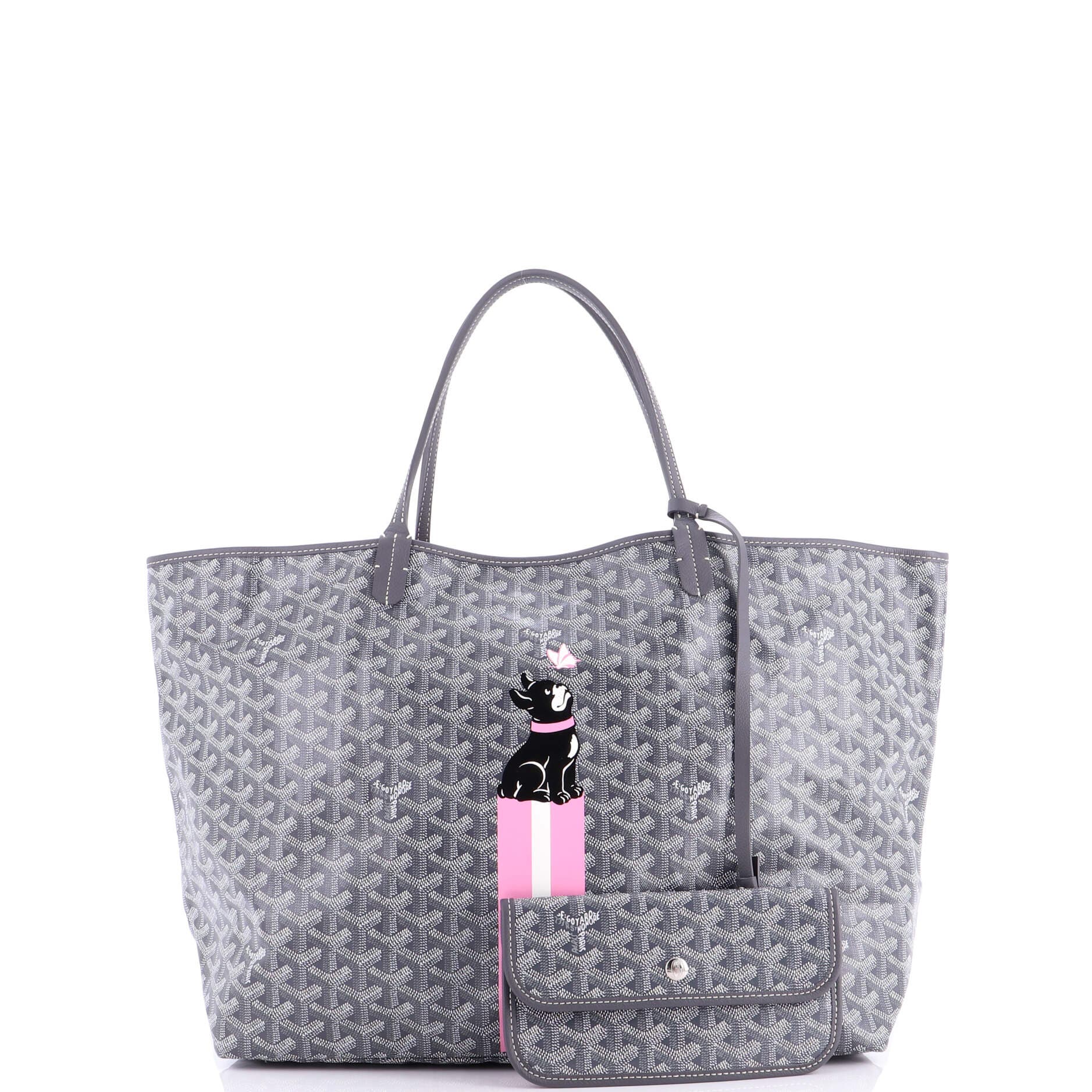 Pre-Owned Goyard Saint Louis Tote Printed Coated Canvas GM, Alternate, color, 