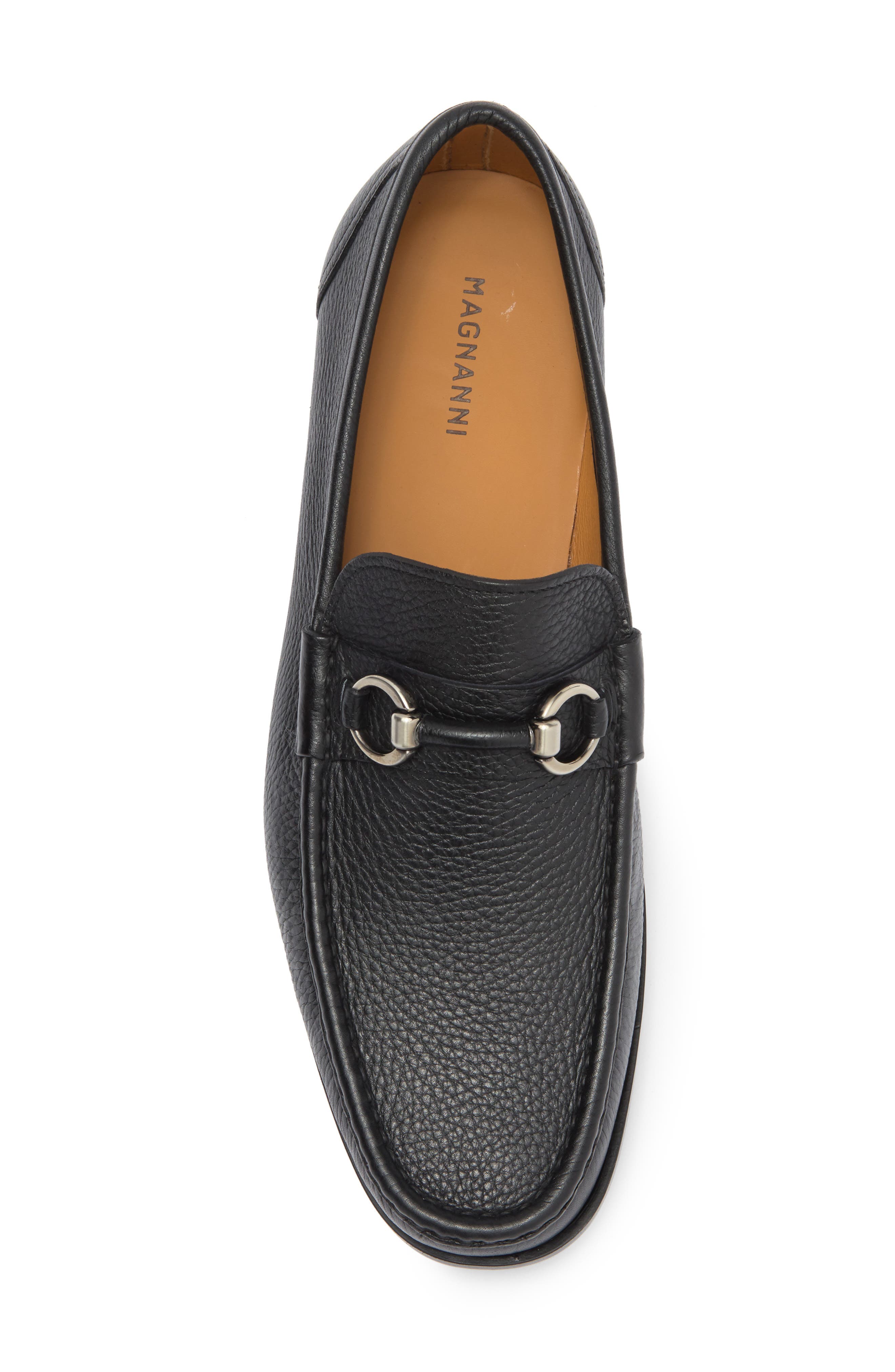 Magnanni Blas II Bit Loafer, Alternate, color, Black Leather