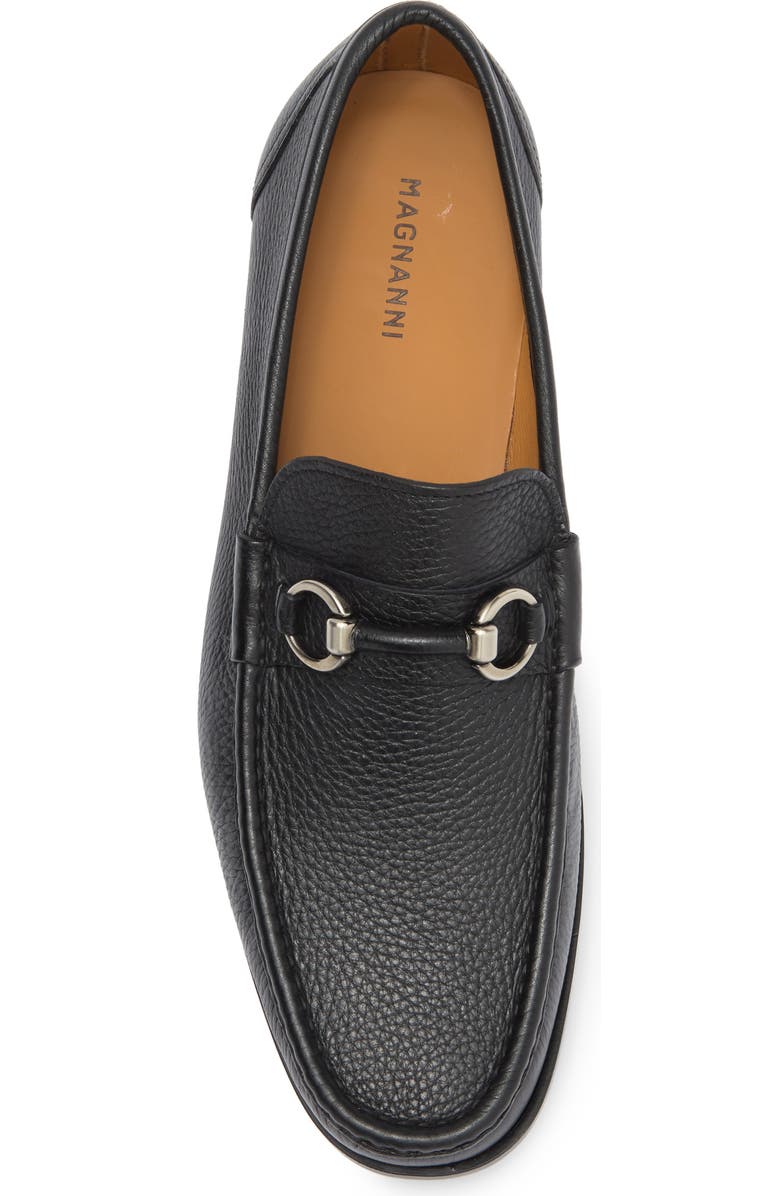 Magnanni Blas II Bit Loafer, Alternate, color, Black Leather