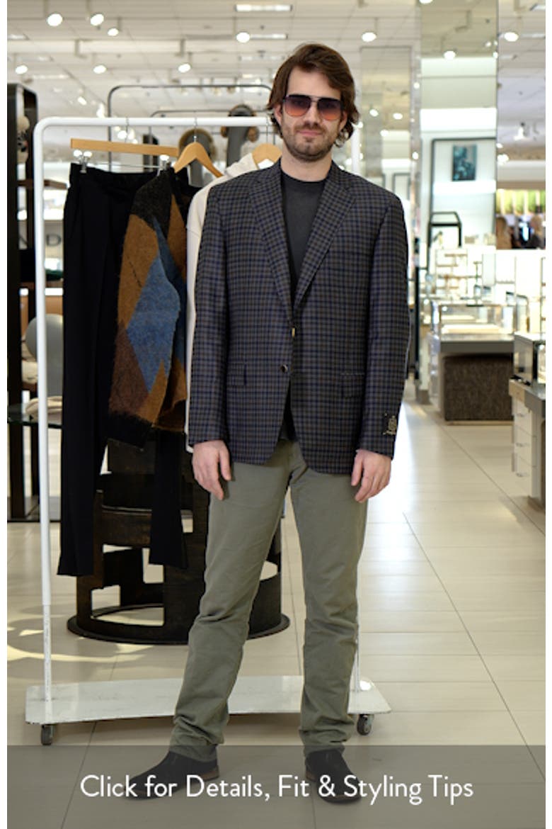 Milano Regular Fit Check Super 130s Wool Sport Coat video