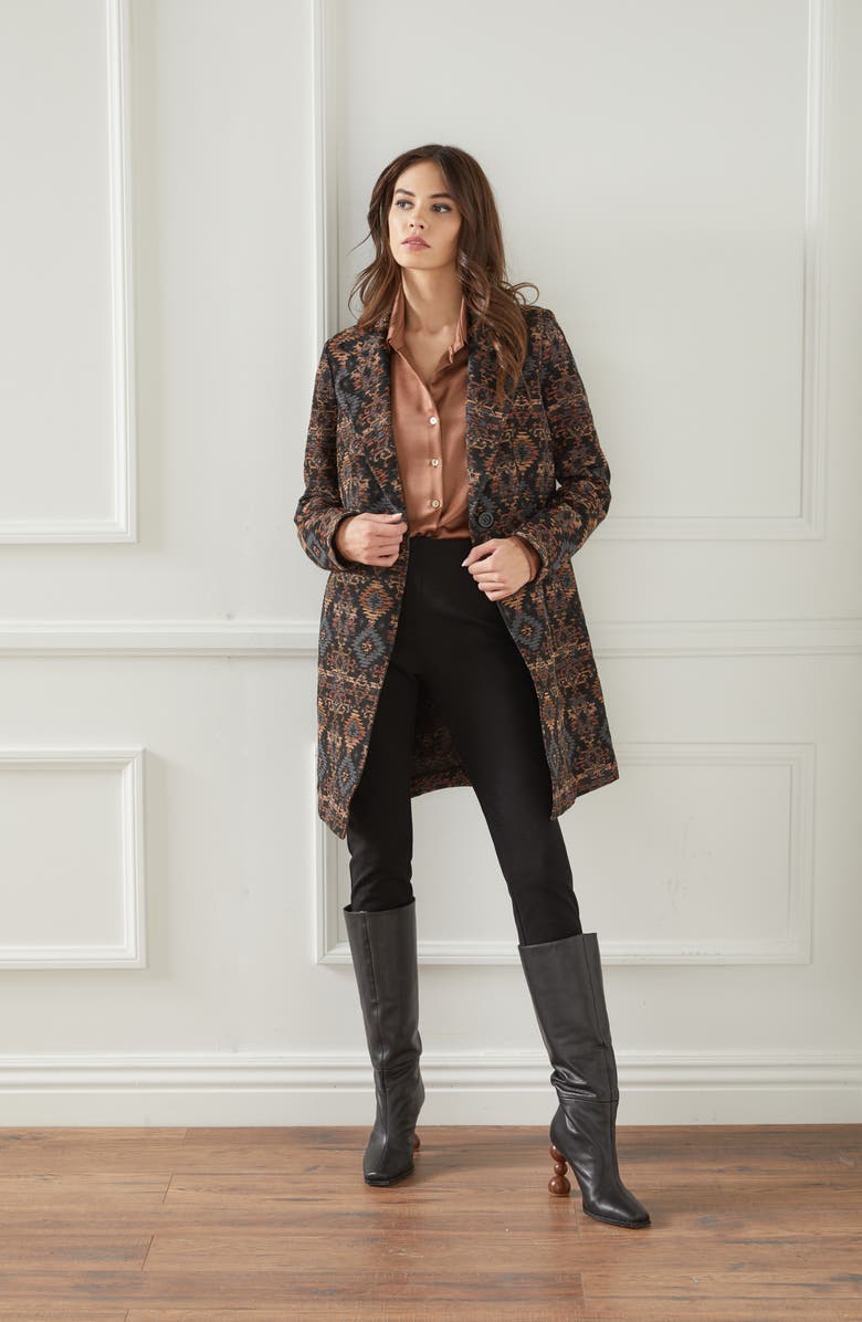 FIFTEEN TWENTY Tapestry Notch Lapel Coat, Alternate, color,