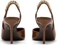 Reiss Lucia Chain Pointed Toe Slingback Pump