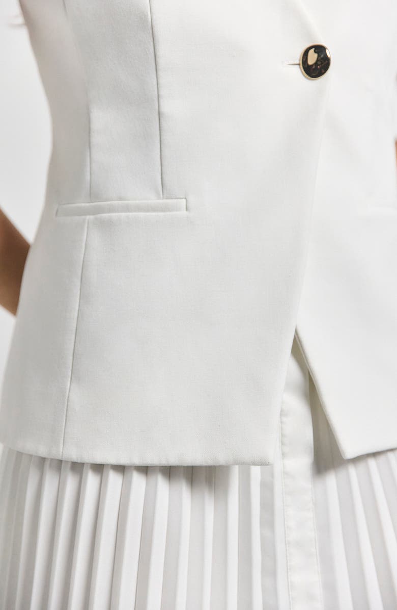 Derek Lam 10 Crosby Lauren Mixed Media Midi Dress, Alternate, color, 