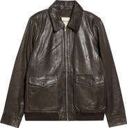 Bagatelle Leather Bomber Jacket