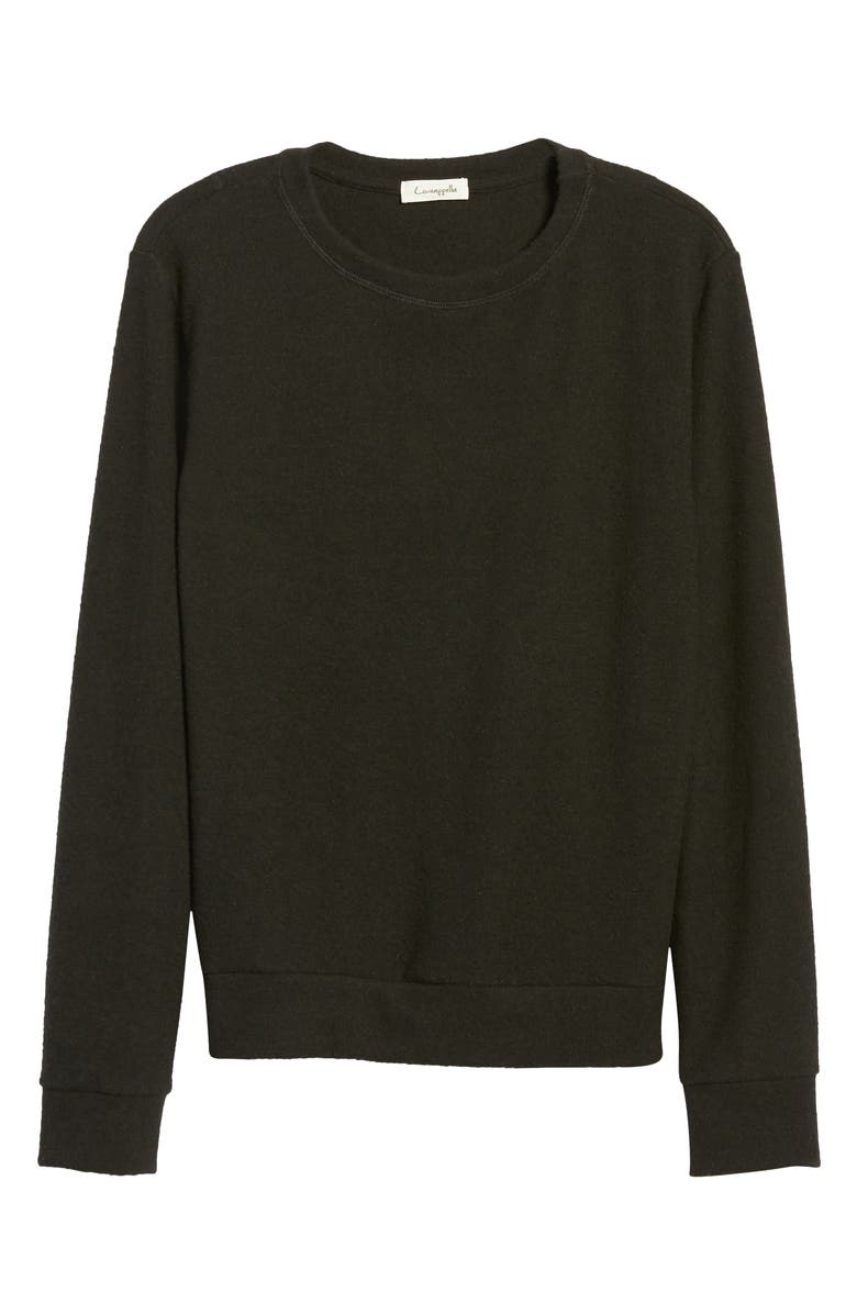 Loveappella Cozy Crewneck Long Sleeve Top, Alternate, color,