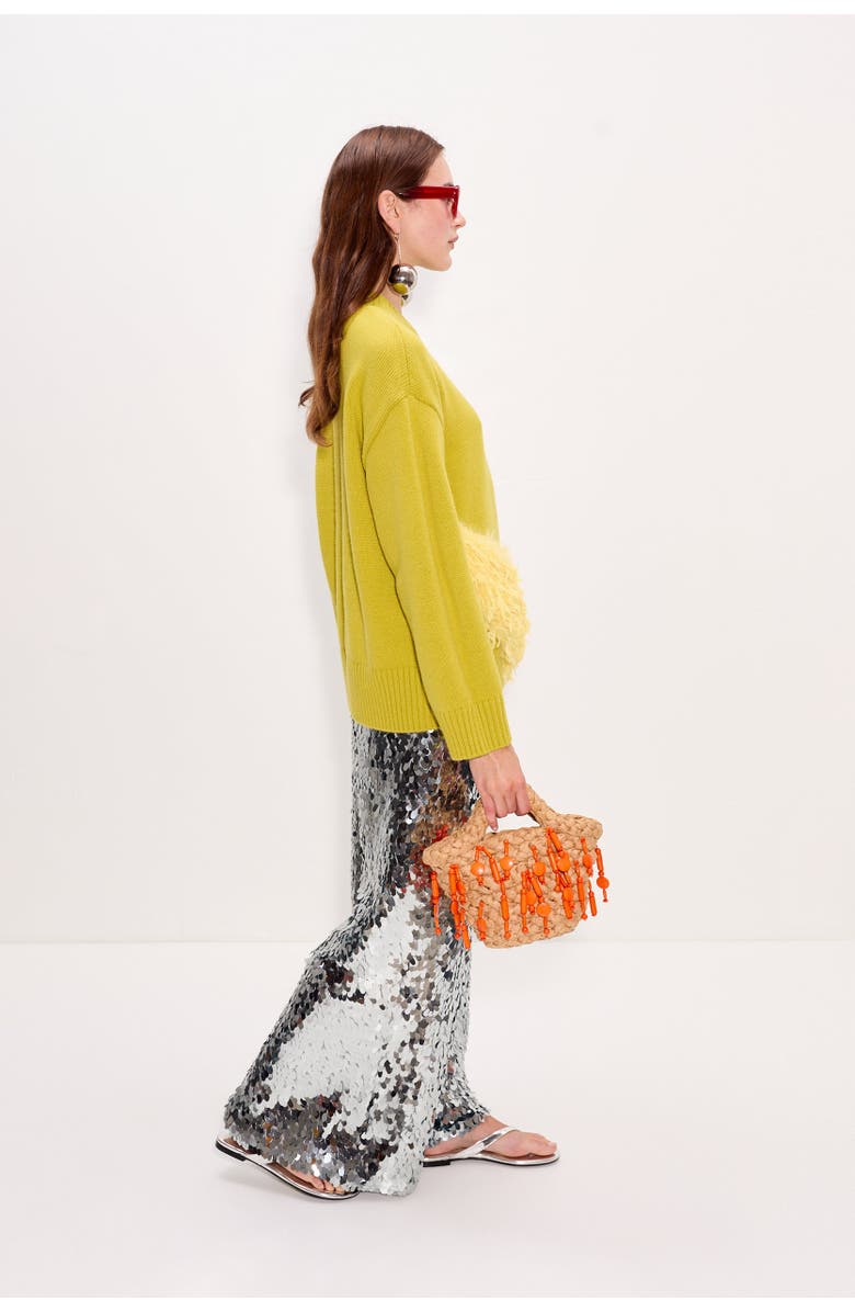 SIMONMILLER Zira Novelty Sweater, Alternate, color, Chartreuse