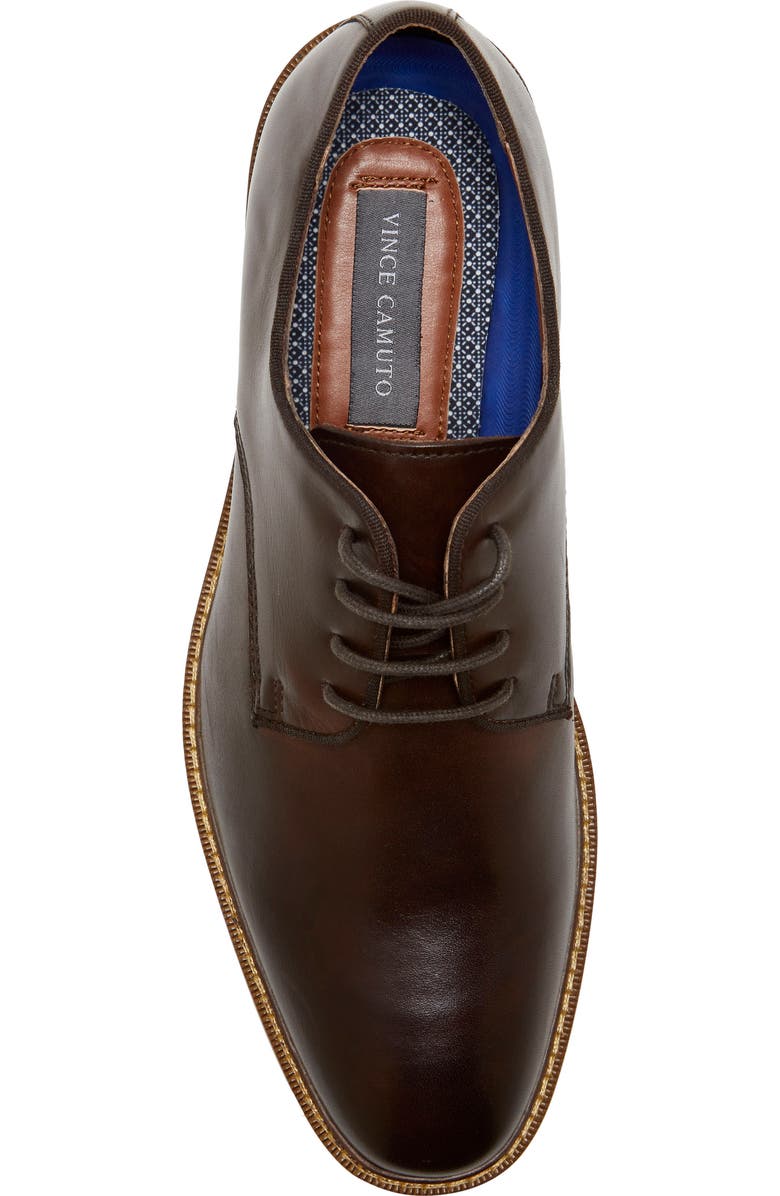 Vince Camuto Lyre Leather Derby, Alternate, color, Mocha / Moch Shhgrg