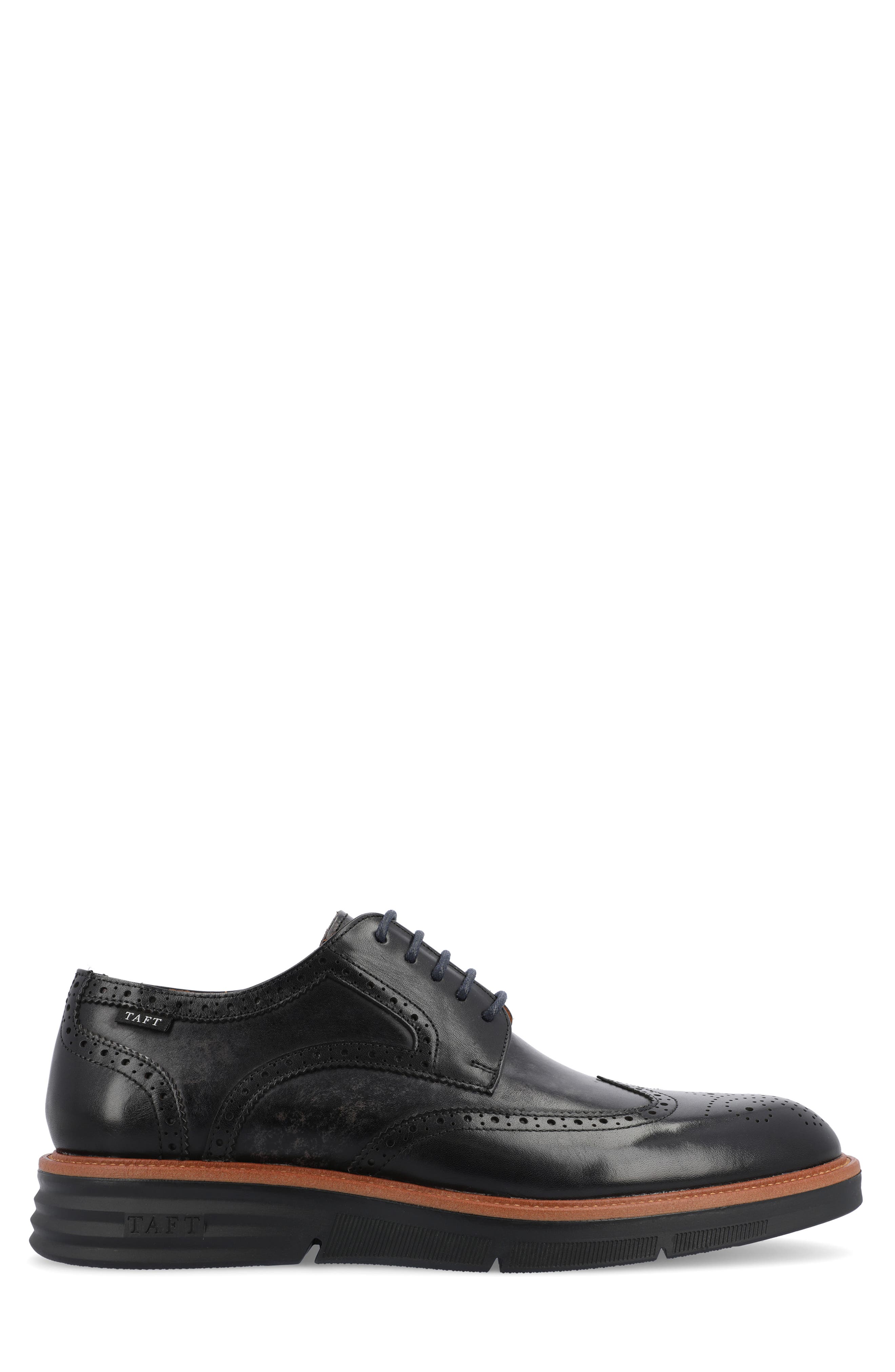 TAFT Leather Wingtip Derby, Alternate, color, 