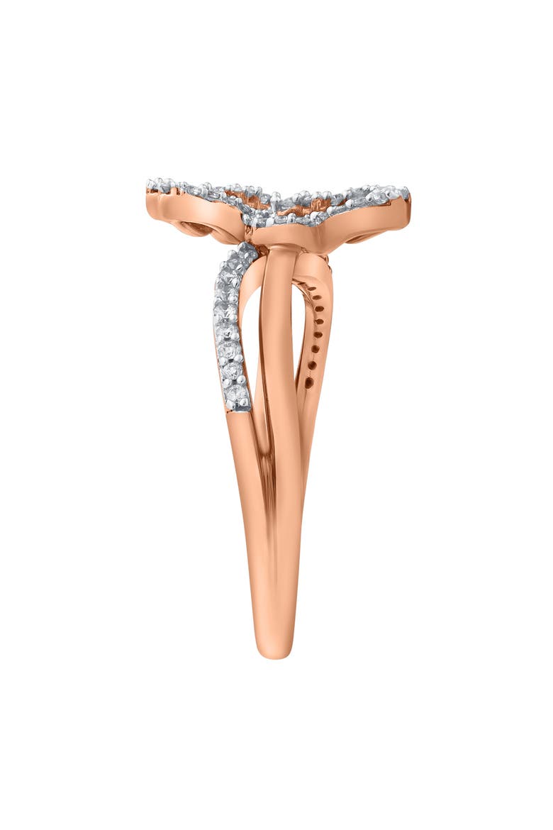 Blush Entwine 0.65 Ct 10K Gold Diamond Ring, Alternate, color, 14K White Gold