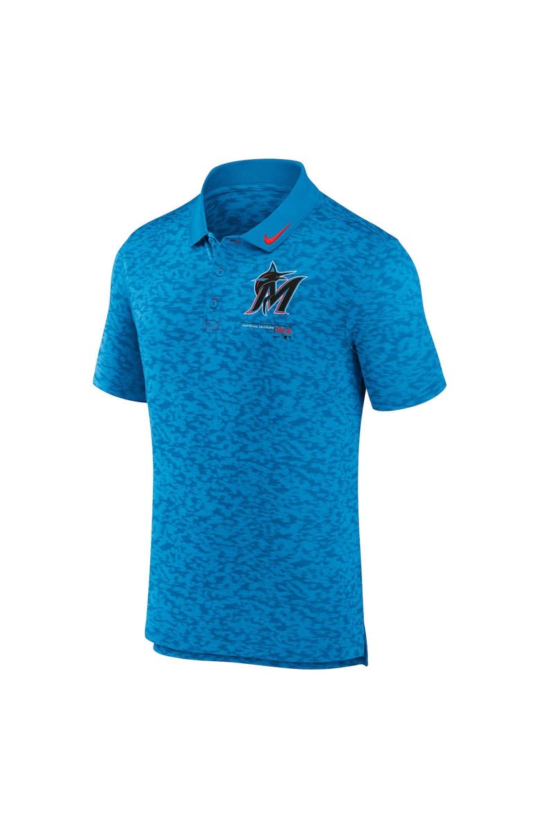 Nike Men's Nike  Blue Miami Marlins Next Level Performance Polo, Alternate, color, Blue