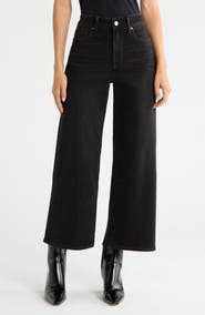 PAIGE Anessa High Waist Ankle Wide Leg Jeans