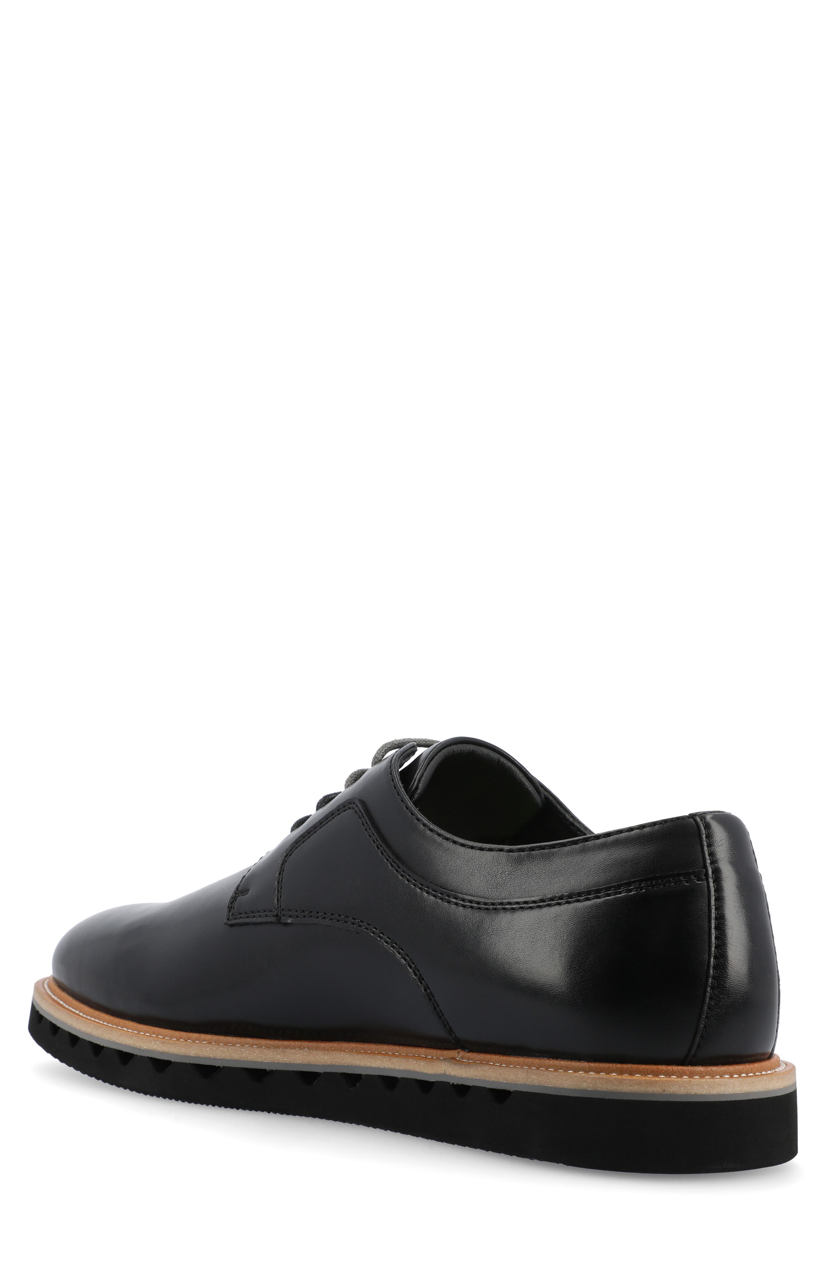 VANCE CO William Tru Comfort Plain Toe Derby, Alternate, color, Black