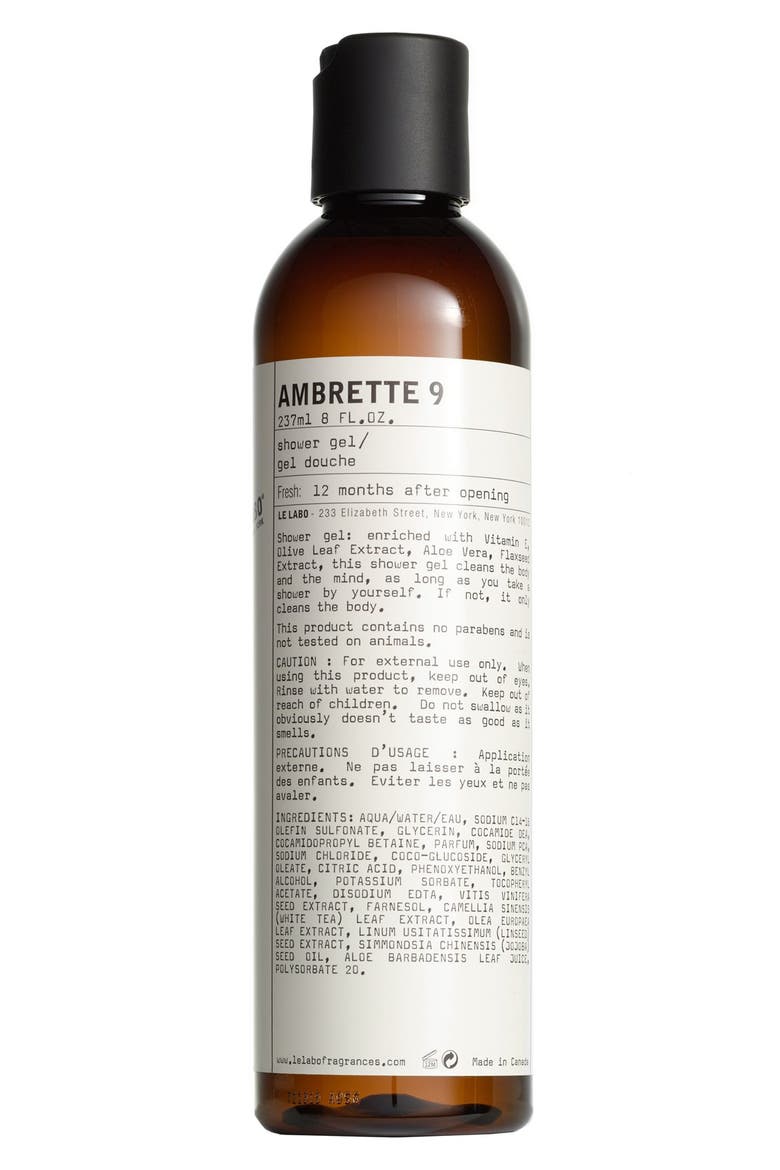Ambrette 9 Shower Gel, Main, color, NO COLOR
