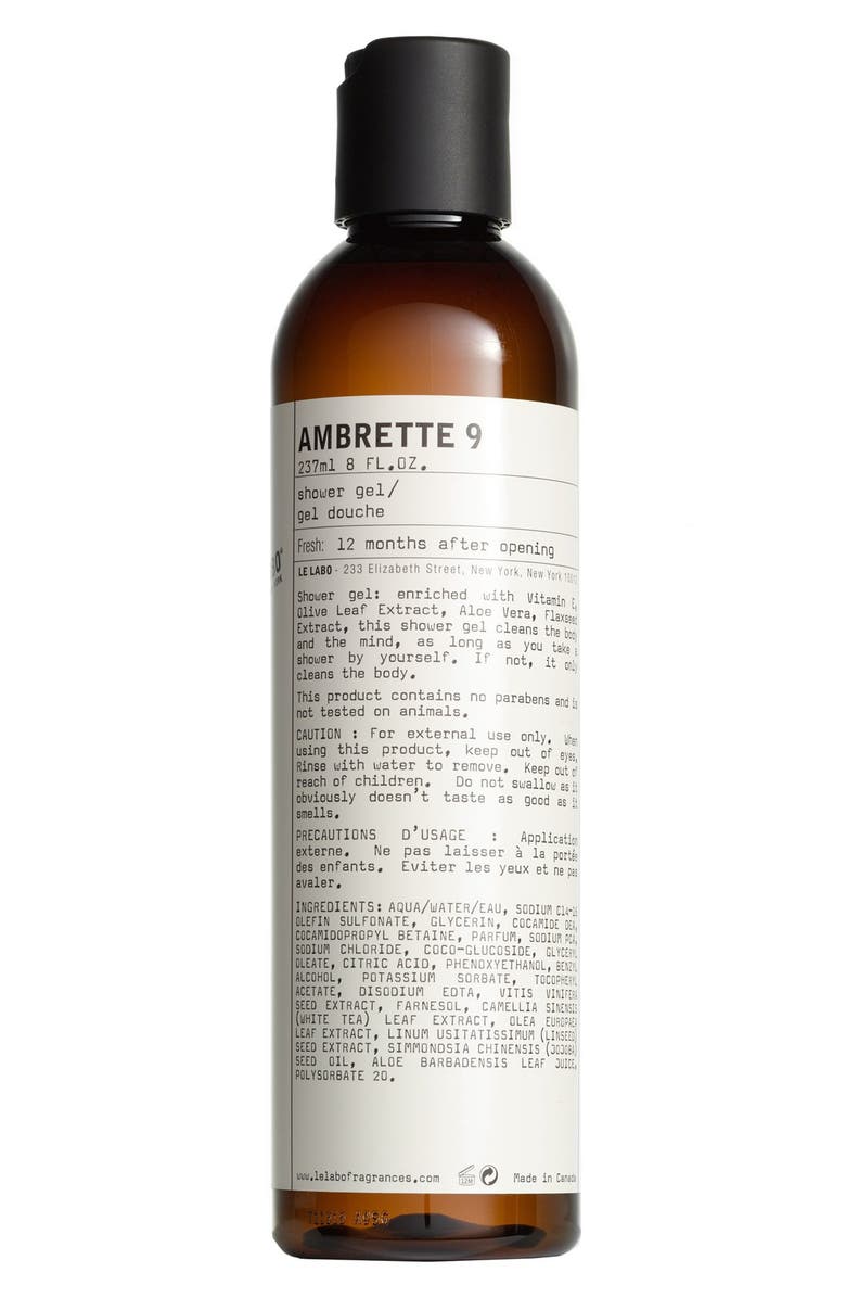 Le Labo Ambrette 9 Shower Gel, Main, color, 