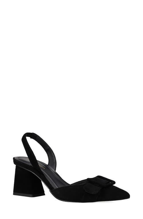 Pelle Moda Imia Slingback Pointed Toe Pump In Black