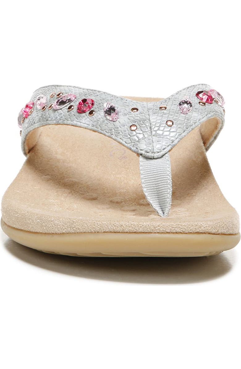 Vionic Lucia Crystal Embellished Flip Flop, Alternate, color,