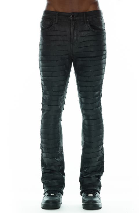 Belted Punk Stretch Super Skinny Jeans