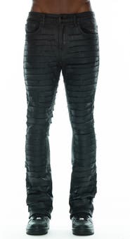 Cult of Individuality Belted Punk Stretch Super Skinny Jeans