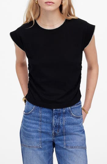 (取寄) メイドウェル レディース スートロ マッスル ティー ステッチド Madewell women Sutro Muscle Tee Stitched Jet Black Madewell Sutro Stitched Muscle Tee | Nordstrom