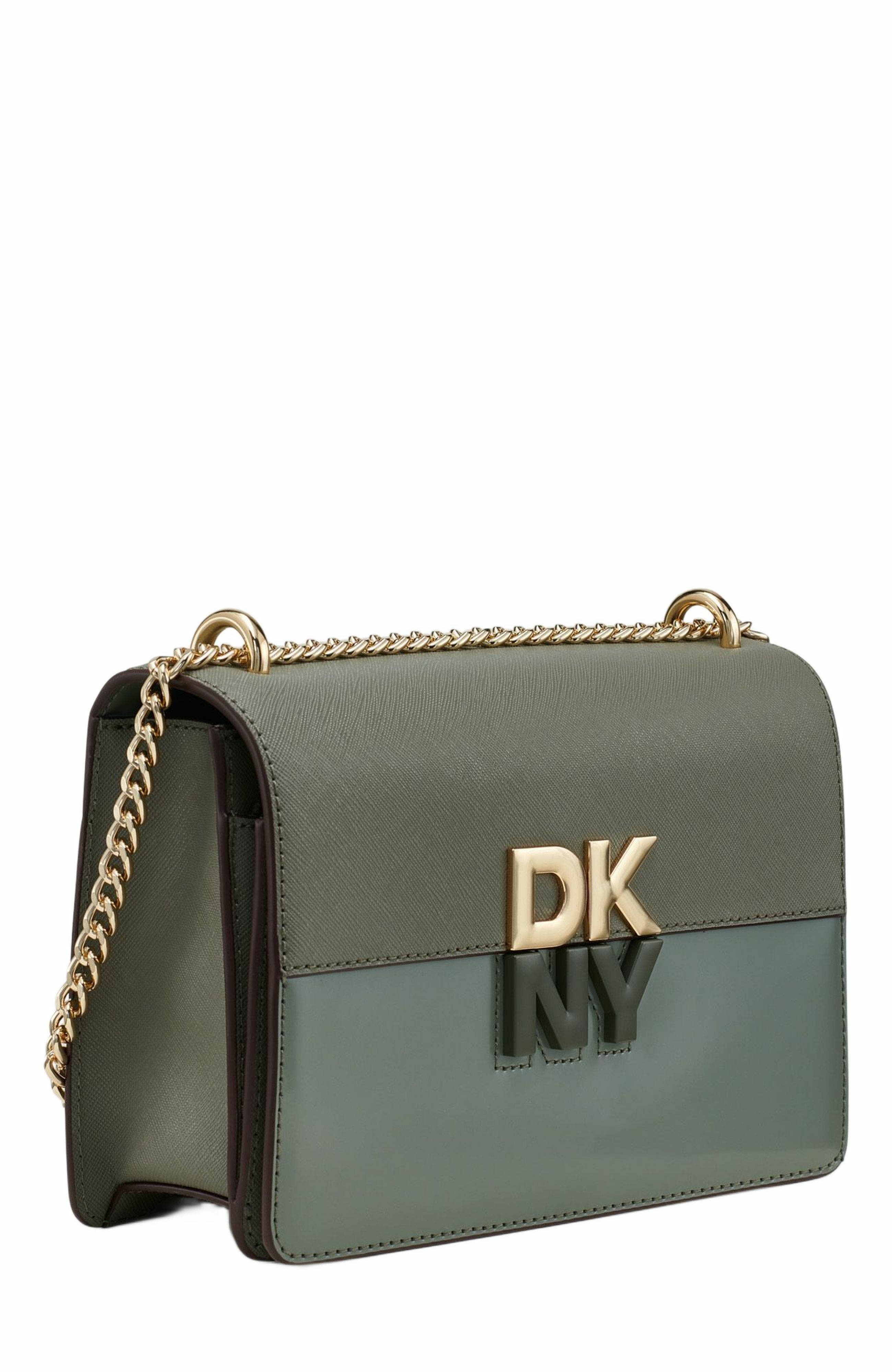 Echo Small Chain Flap Bag, Alternate, color, OLIVE